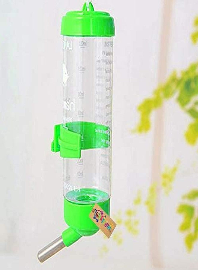 Western Era Cage Hanging Water Bottle, Dispenser Feeder, No Drip, Leak Proof, Fit for Hamster, Guinea Pig, Rabbit, Dog (Green) - Image 2